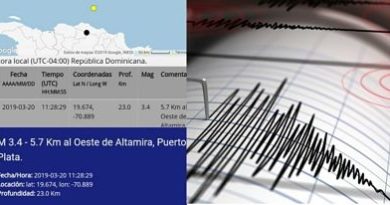 Un temblor de tierra cuya magnitud fue de 3.4 grados en la escala de Richter, se produjo en el municipio de Altamira.