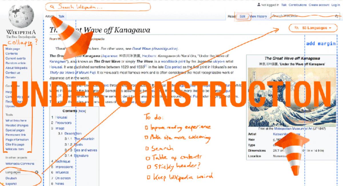 Wikipedia comienza un cambio de look radical tras 10 años sin realizar ninguno