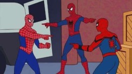Este es el meme de Spider-Man que emularon en la película y causa sensación en redes