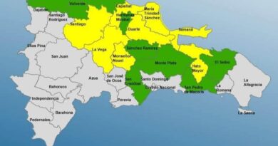 COE disminuye a ocho las provincias en alerta amarilla