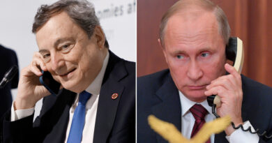 Vladímir Putin habla por teléfono con el primer ministro italiano Mario Draghi sobre la crisis de Ucrania