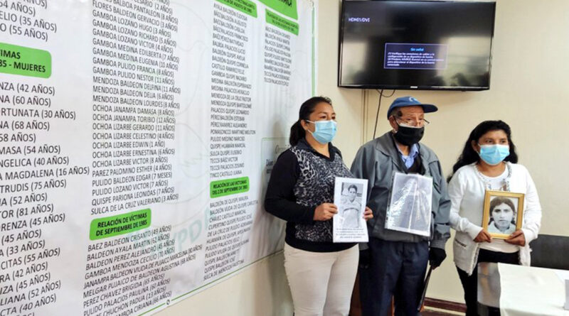 La Fiscalía de Perú entregará 114 restos de las víctimas de la masacre de Accomarca, a casi 37 años del suceso