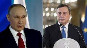 Putin aborda la crisis en Ucrania con el primer ministro italiano Mario Draghi