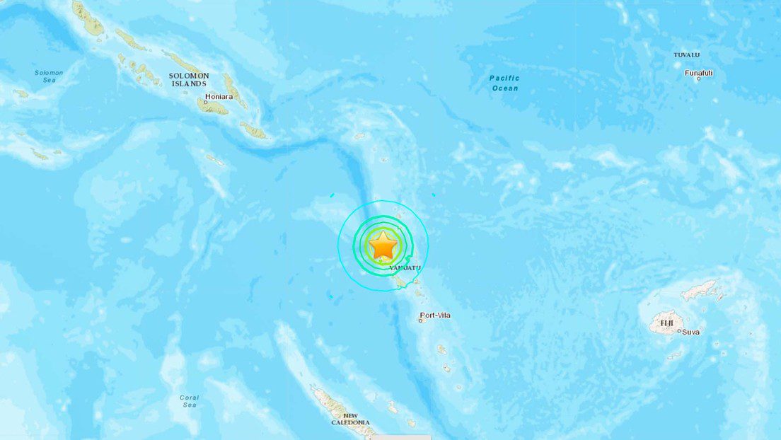 Amenaza de tsunami tras un terremoto de 7,0 cerca de Vanuatu, en el Pacífico