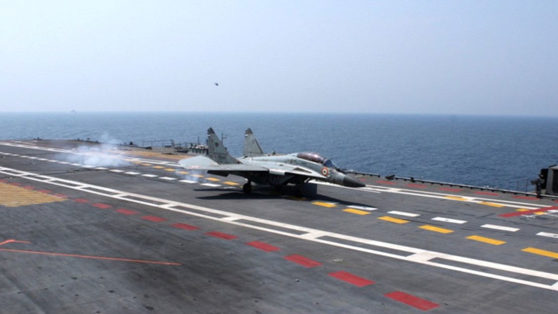 El portaviones INS Vikrant fue entregado a la Armada del país en septiembre de 2022.