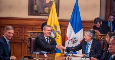 República Dominicana y Ecuador acuerdan iniciar conversaciones para evaluar posible explotación de gas natural; incremento de suministros iría en beneficio de ambas naciones