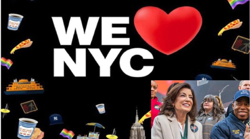 Gobernadora y alcalde lanzan campaña “We Love NYC” en busca de cambiar imagen negativa de la ciudad