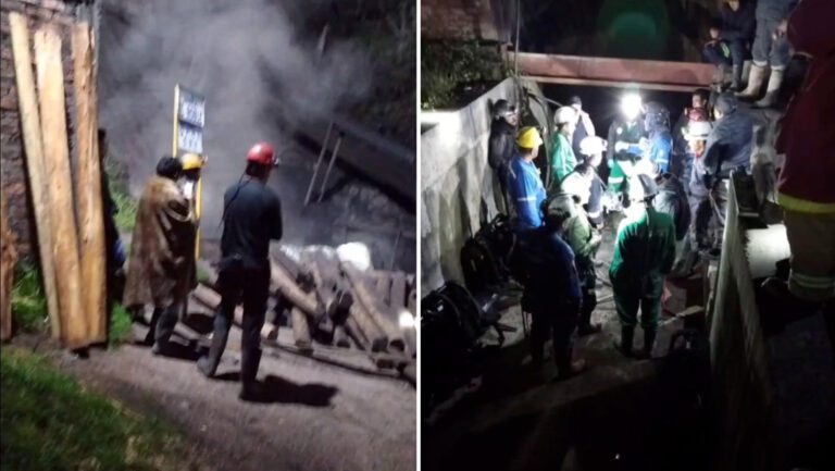 Rescatan a cuatro mineros y siete siguen atrapados tras explosión de tres minas en Colombia