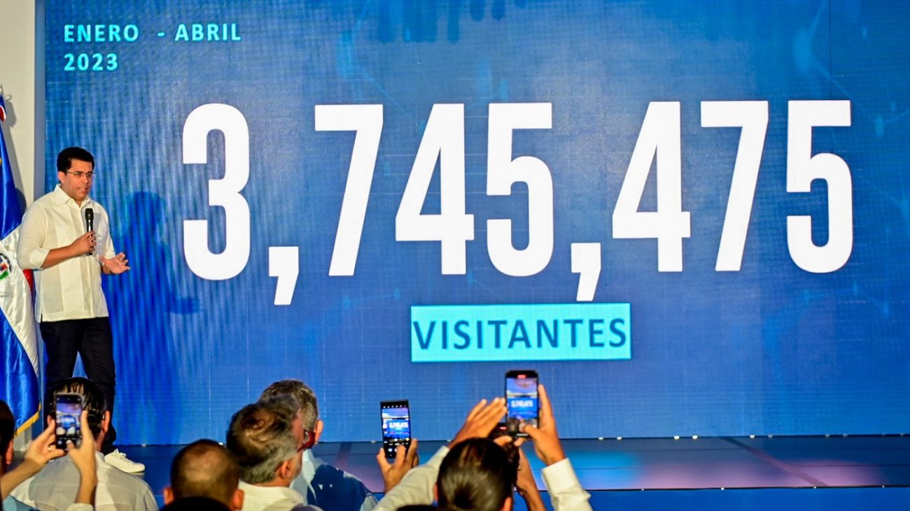 Gobierno informa que han llegado cerca de 3.8 millones de visitantes en solo 4 meses