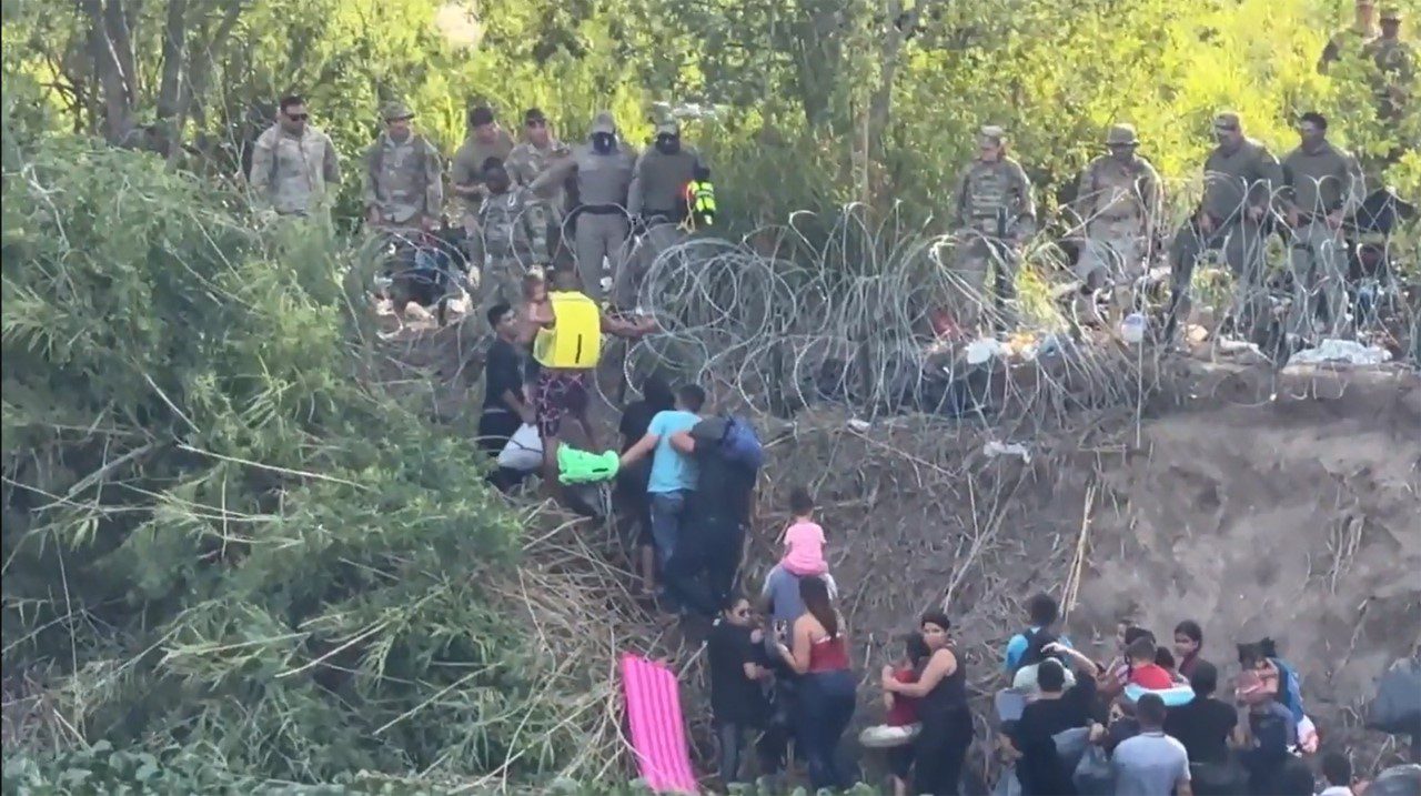 Estudiante dominicano en  La Vuelta por México desafía Guardia Nacional tratando de cruzar el Río Bravo para llegar a Estados Unidos