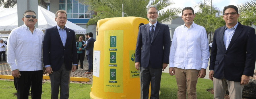 Bisonó lidera iniciativa ambiental: Instalación de puntos NUVI en el Parque Industrial Duarte para impulsar el reciclaje"