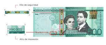 Descubre las características distintivas del nuevo billete de RD$500 que entra en circulación este martes