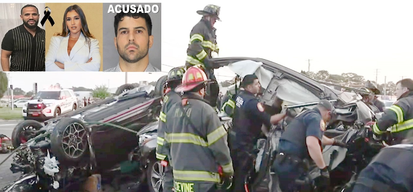 Acusan conductor ebrio de homicidio vehicular y otros cargos que mató dominicano y esposa en Long Island manejando a 120mph