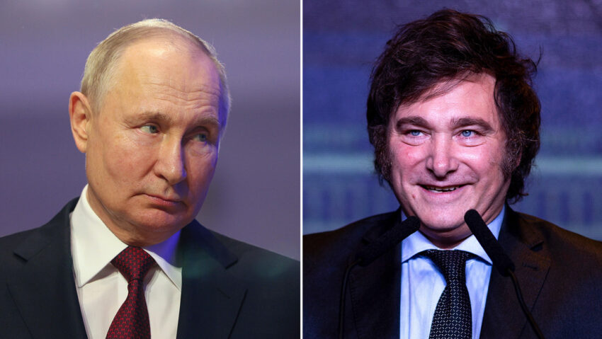 Putin felicita a Milei por su victoria en las presidenciales en Argentina