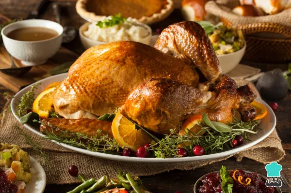 Receta de Pavo horneado jugoso