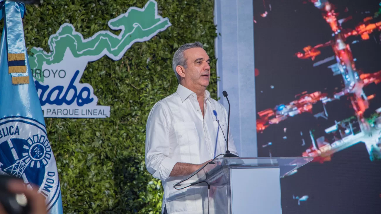 Presidente Abinader inaugura segunda etapa saneamiento de arroyo Gurabo