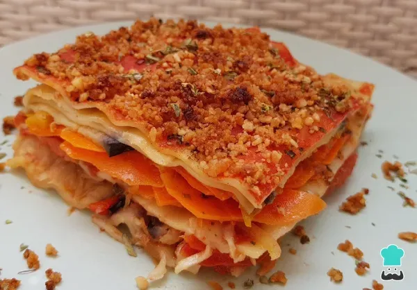 Receta de Lasaña de verduras vegana