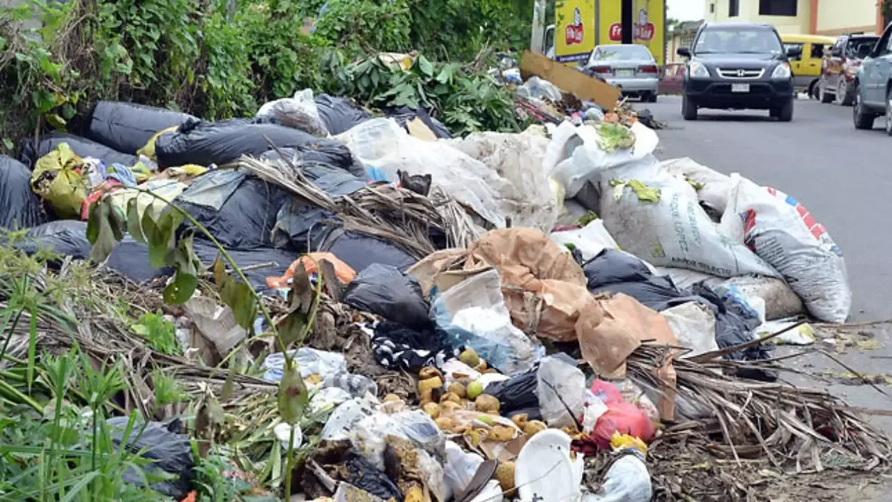 Se observan cúmulo de basura en sectores de Santo Domingo Este