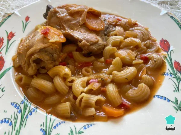 Receta de Guiso de fideos con pollo