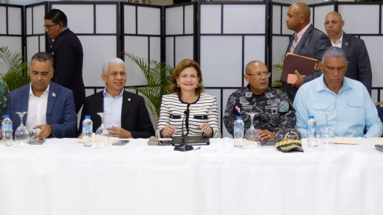 Vicepresidenta Raquel Peña y autoridades pasan balance a resultados del Plan de Seguridad Ciudadana, en su primer aniversario