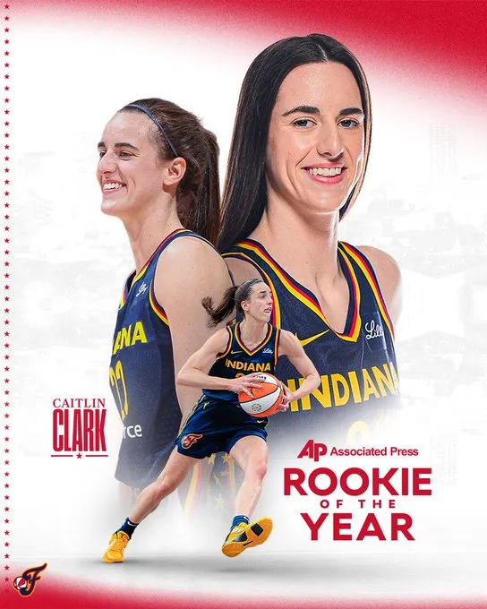 Caitlin Clark es la Novata del Año de la WNBA en 2024