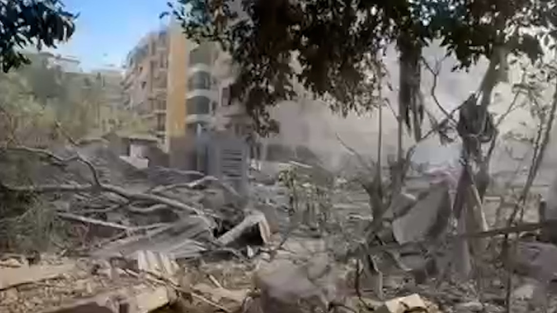 La destrucción en Beirut tras los bombardeos israelíes nocturnos