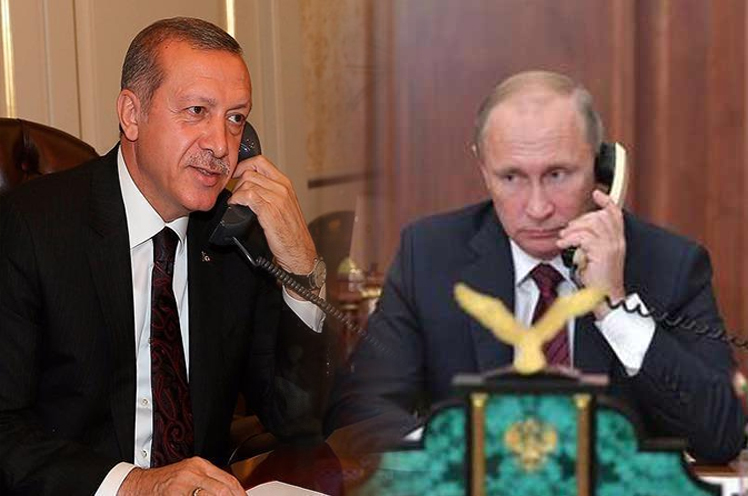 Putin y Erdogan hablan por teléfono
