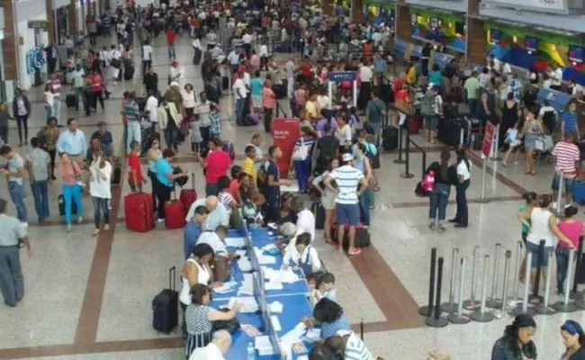 Aerodom informa apagón en el AILA se debió a fallo eléctrico por un cortocircuito; hasta el internet se fue