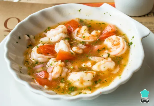 Ceviche de camarones peruano