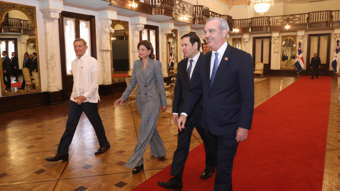 Presidente Abinader y secretario de Estado norteamericano, Marco Rubio, encabezan reunión de trabajo con delegaciones