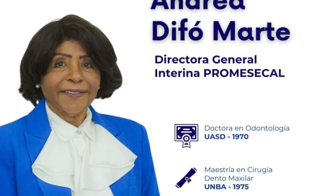 Andrea Cándida Difó Marte es designada directora provisional de PROMESE/CAL
