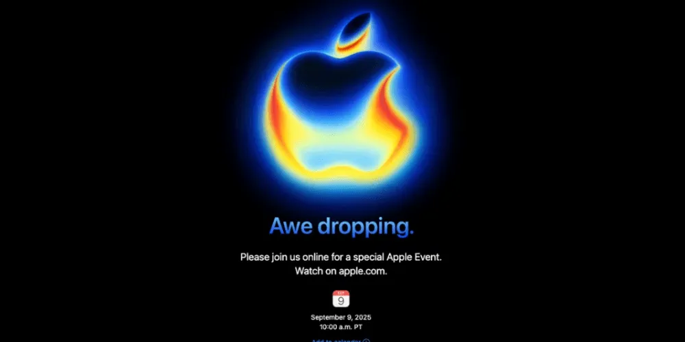 Apple confirma su “Awe Dropping” el 9 de septiembre y prepara el lanzamiento del iPhone 17
