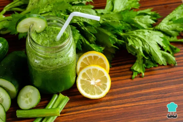 Jugo de apio y pepino