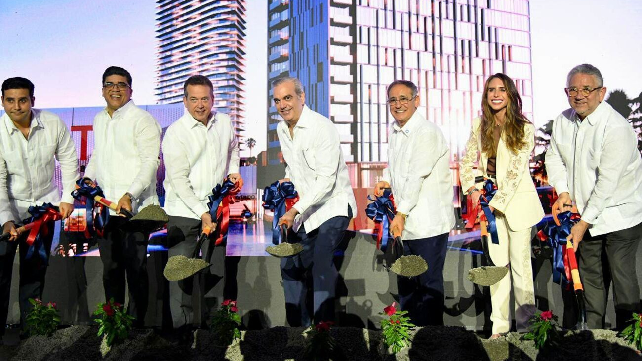Presidente Abinader marca el inicio del mayor polo de inversión de SDE, con el primer palazo del City Center by Lady Lee, el cual generará más de 6,000 empleo