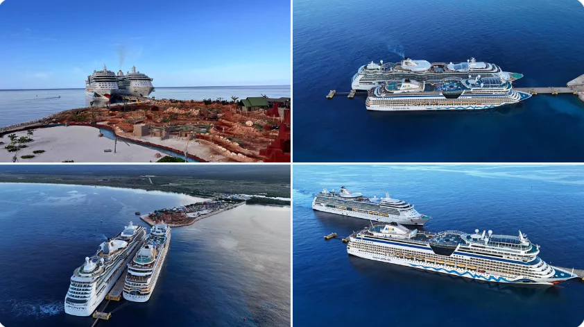 Hito de Cabo Rojo: recibe por primera vez dos cruceros de forma simultánea