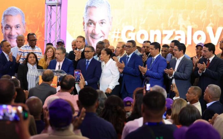 Dirigentes del PLD anuncian proyecto presidencial Gonzalo Castillo