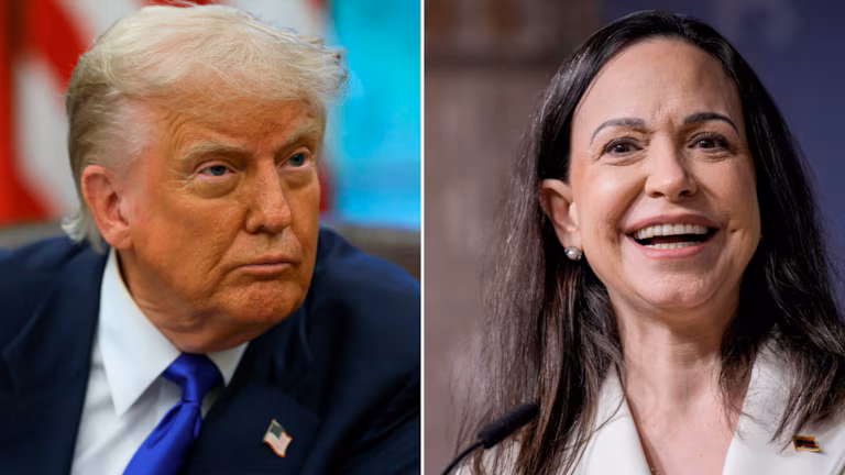 TRUMP CONFIRMA VISITA DE MARÍA CORINA MACHADO A WASHINGTON: "ESTOY IMPACIENTE POR SALUDARLA"