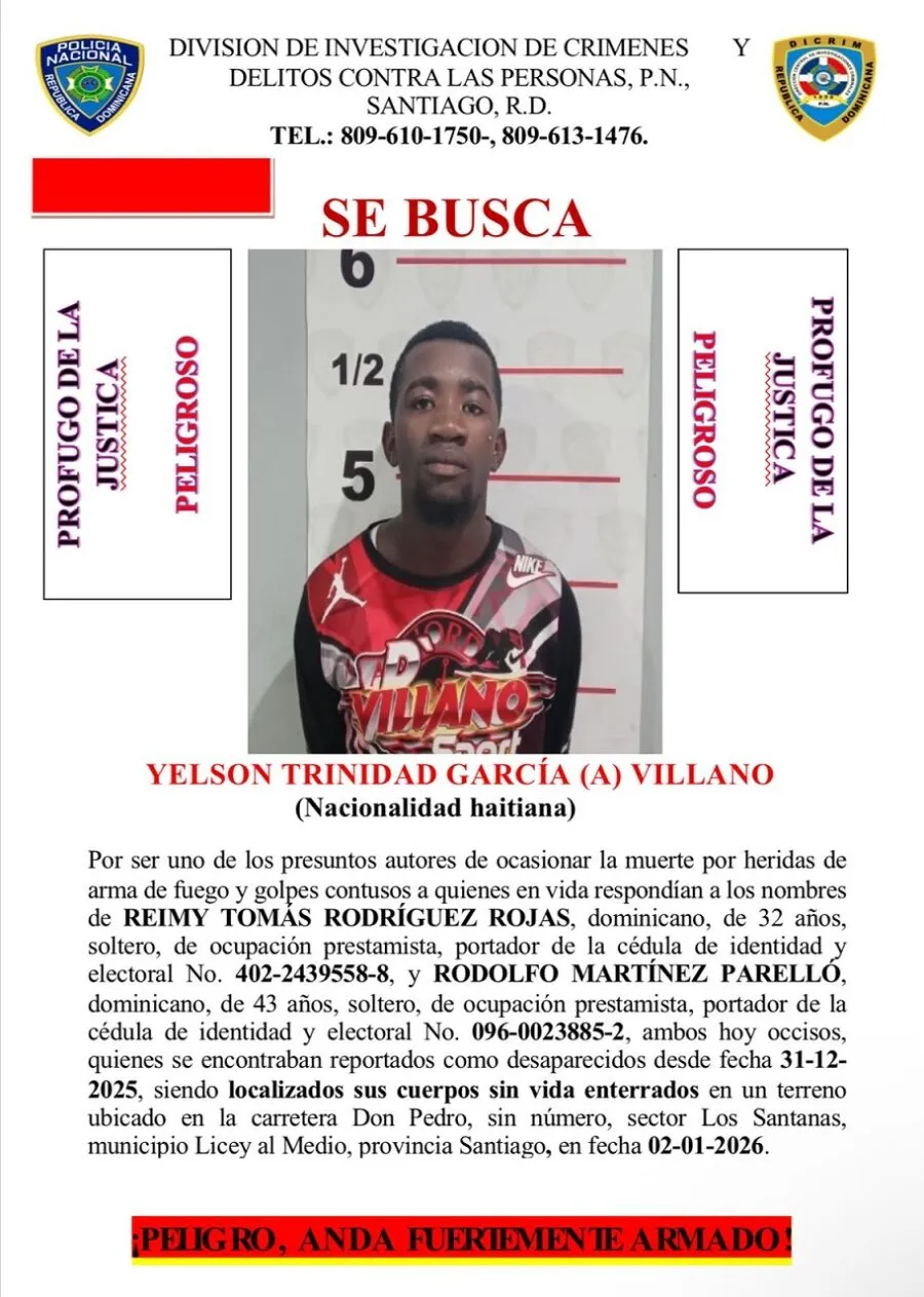 Autoridades capturan a uno de tres ciudadanos haitianos vinculados a la muerte de dos hombres desaparecidos en Santiago