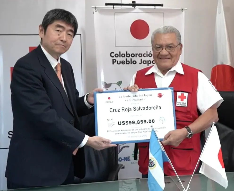 Alianza humanitaria: Japón blinda la capacidad de respuesta de la Cruz Roja Salvadoreña