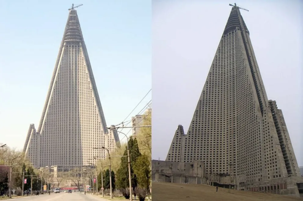El espectro de hormigón: La verdadera historia del Ryugyong, el hotel de 105 pisos que Corea del Norte no quiere que veas