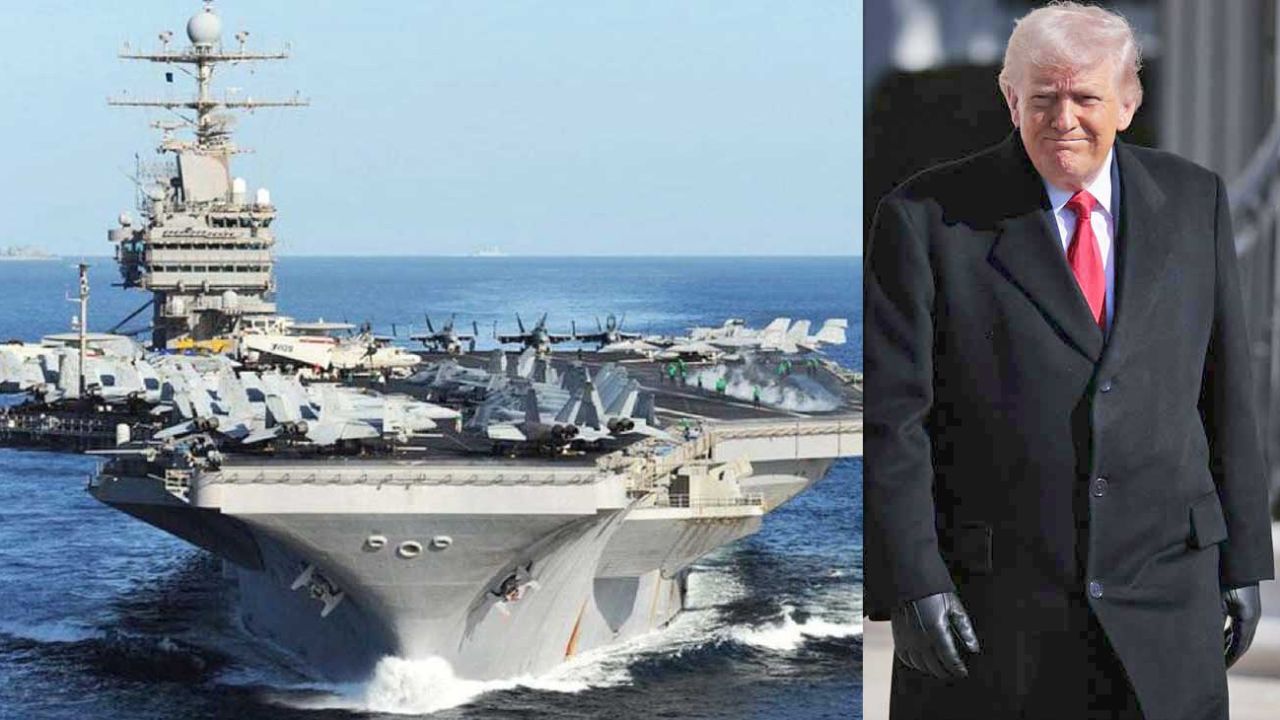 Trump relata que Irán lanzó 101 misiles contra el mayor portaaviones de EE.UU.