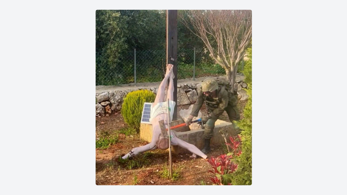Así sanciona Israel al soldado que profanó una estatua de Jesucristo en el Líbano