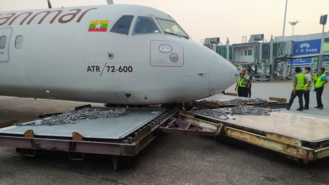 Un avión con los frenos averiados colisiona en un aeropuerto de Myanmar