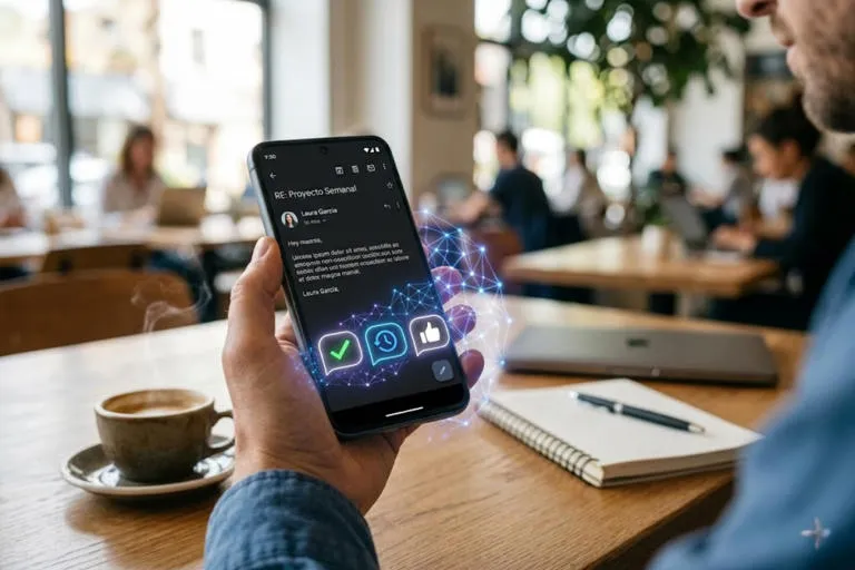 Inteligencia Artificial privada: El correo electrónico estrena respuestas automáticas locales en tu smartphone