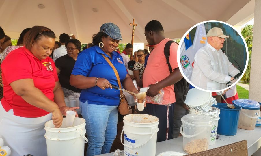 Senador Pedro Catrain realiza tradicionales habichuelas con dulce en Samaná