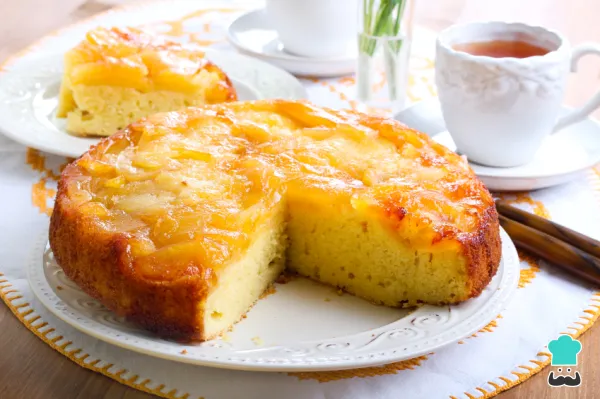Receta de Torta invertida de manzanas