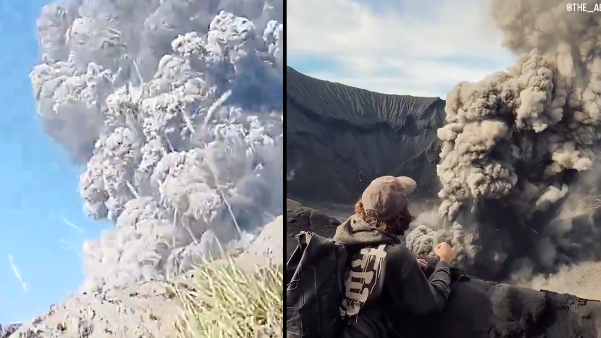 Muertos y abrazados: así hallan a dos excursionistas tras una erupción volcánica