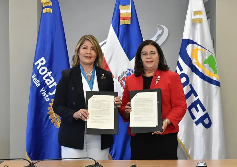 El Rotary Club Santo Domingo Bella Vista e INFOTEP formalizan alianza estratégica educativa