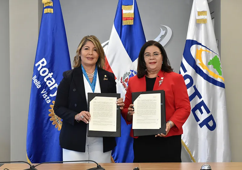 El Rotary Club Santo Domingo Bella Vista e INFOTEP formalizan alianza estratégica educativa