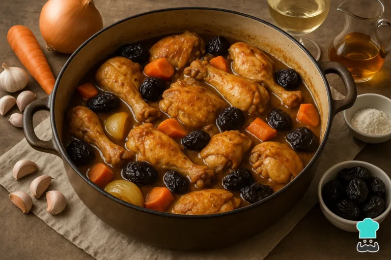 Receta de Pollo rustido de la abuela